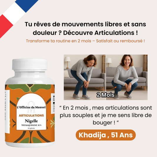 Articulations - Nigelle : la solution pour soulager les douleurs et retrouver des articulations souples